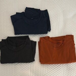 Set of Three Lululemon Metal Tech Size Small Workout Shirts